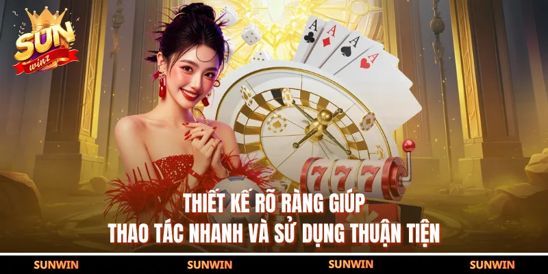 Thiết kế rõ ràng giúp thao tác nhanh và sử dụng thuận tiện